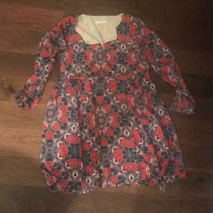 Paper Crown Patterned Dress